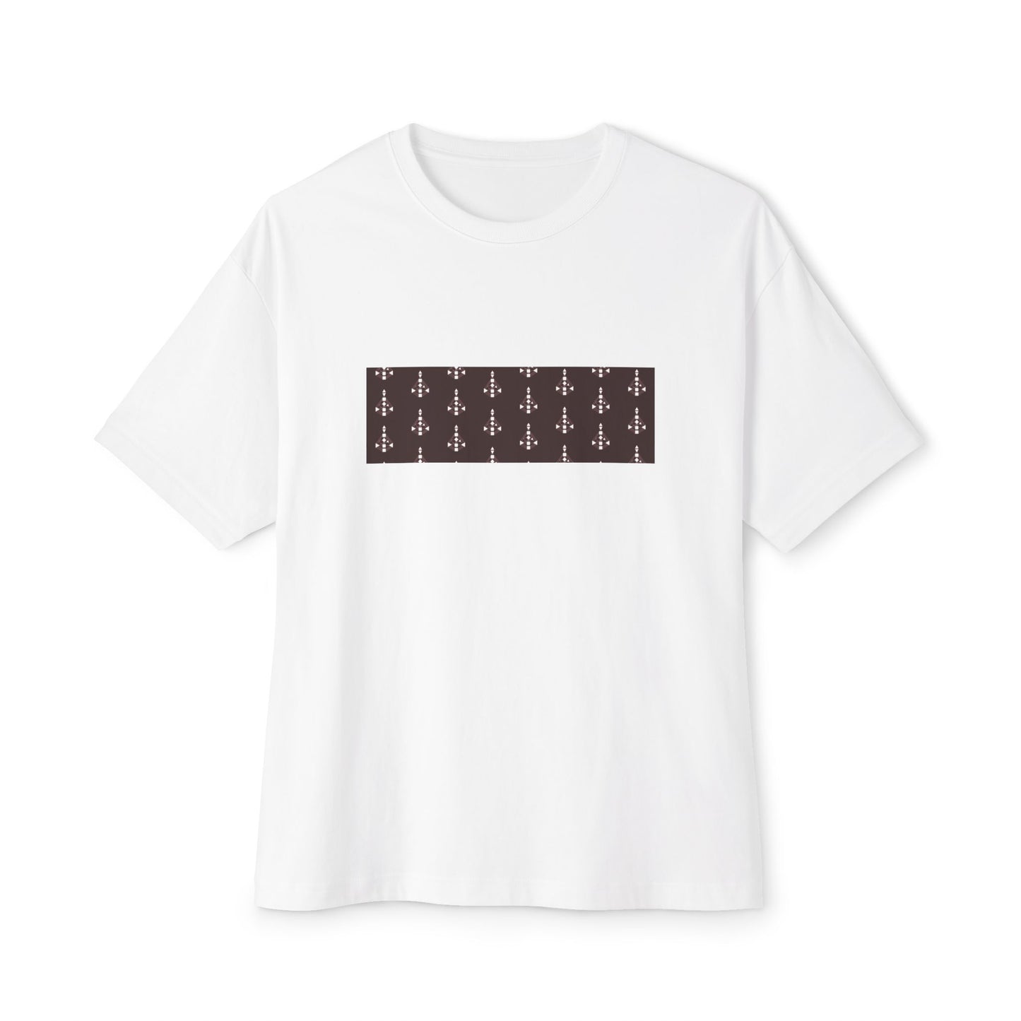 Unisex Body Graph pattern oversized Boxy Tee