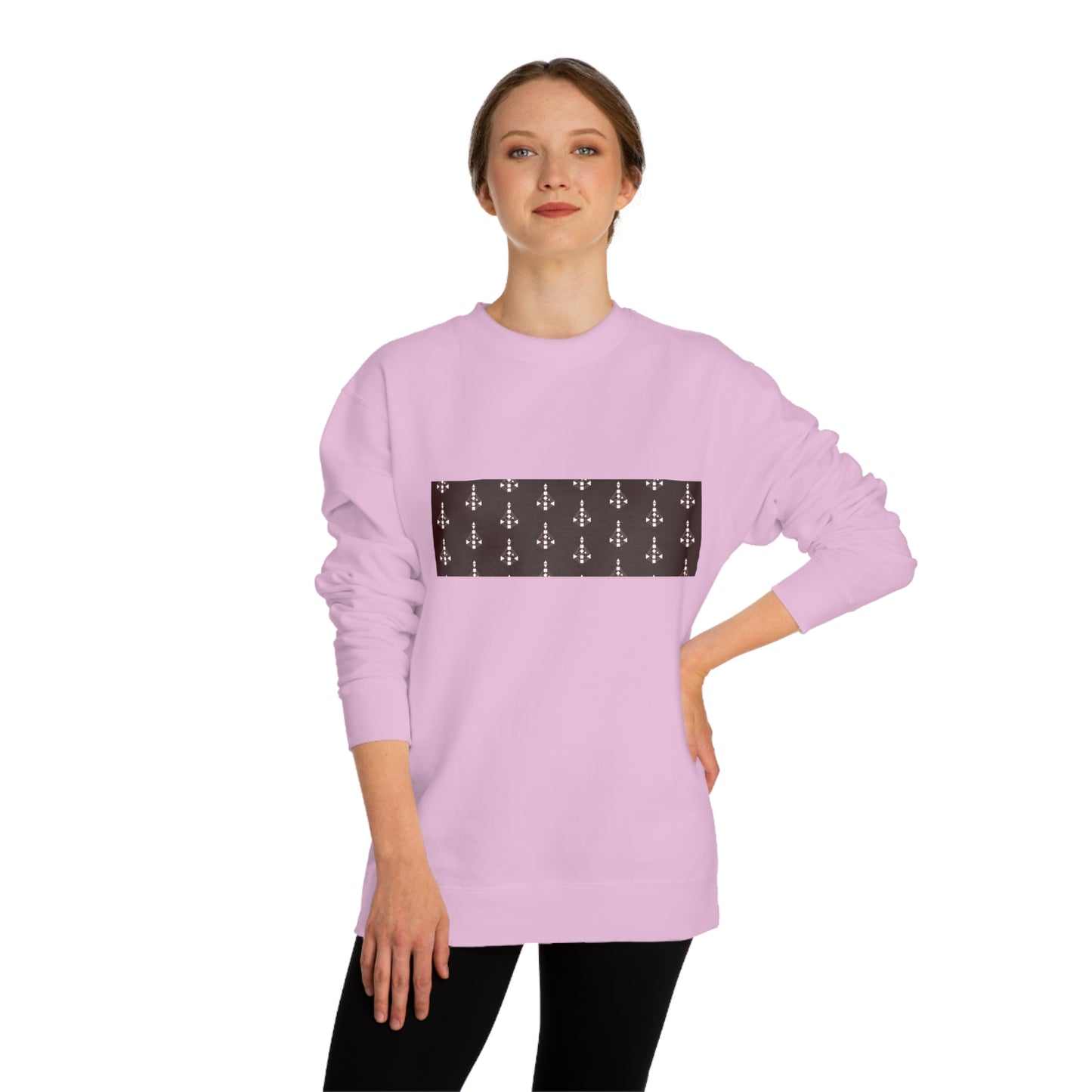 Unisex Body Graph Pattern Crew Neck Sweatshirt