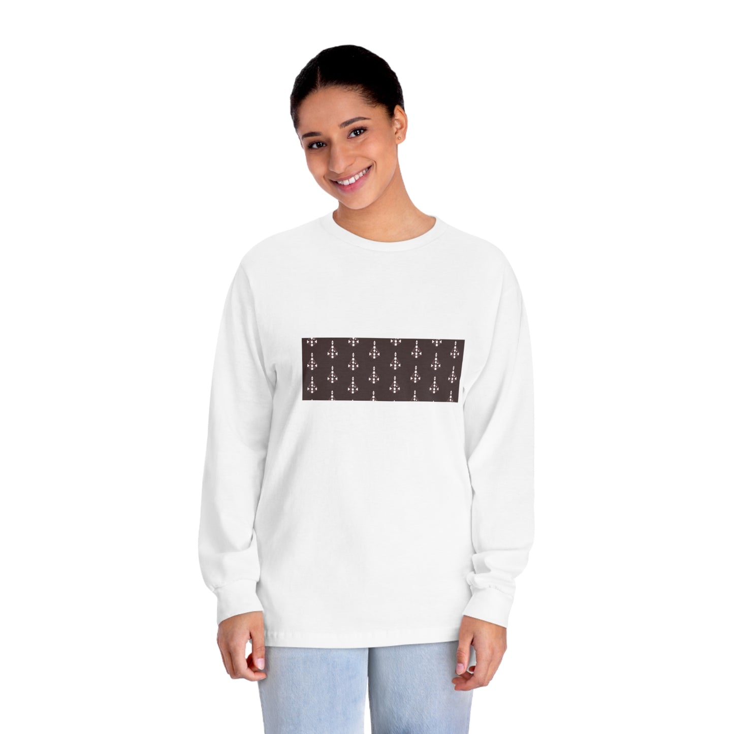 Unisex Body Graph pattern Long Sleeve T-Shirt