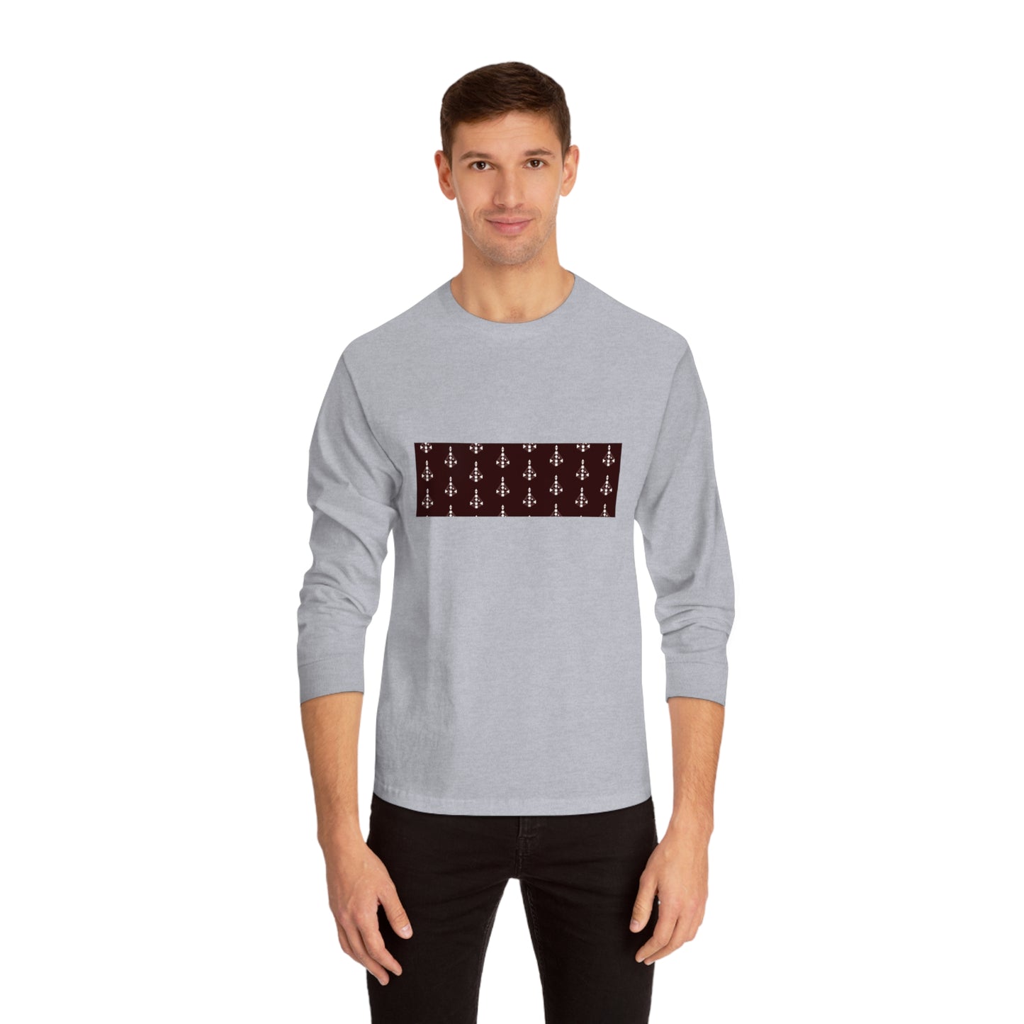 Unisex Body Graph pattern Long Sleeve T-Shirt