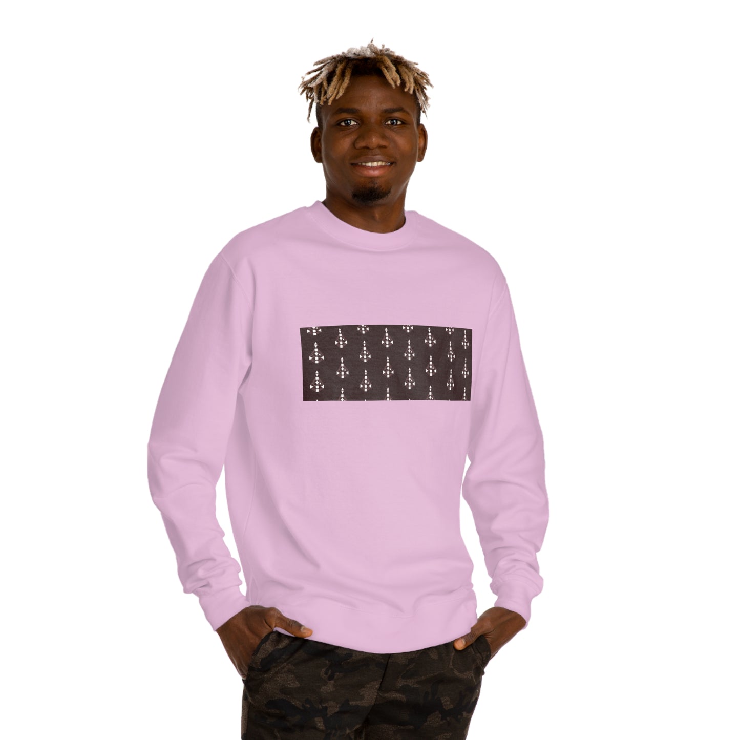 Unisex Body Graph Pattern Crew Neck Sweatshirt