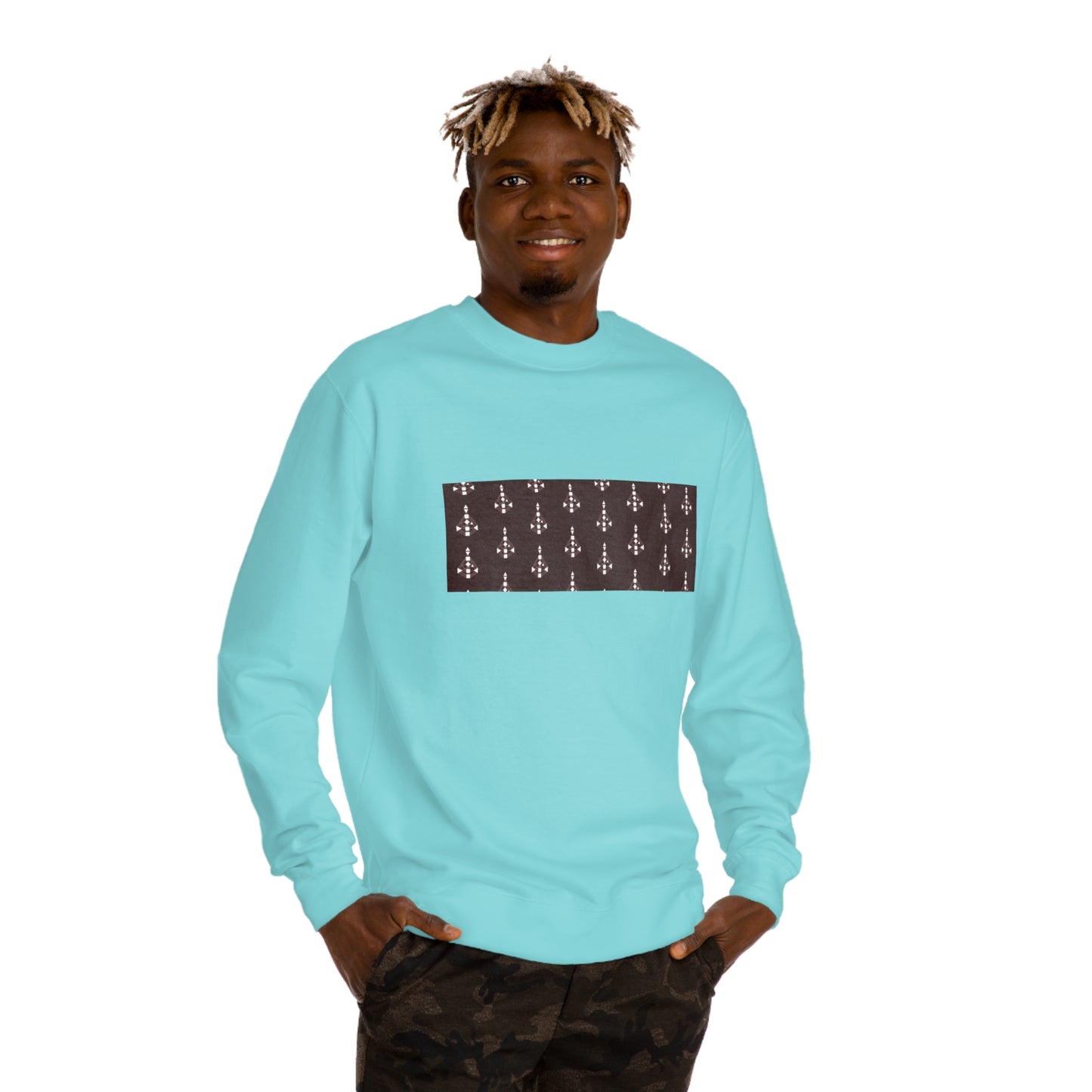 Unisex Body Graph Pattern Crew Neck Sweatshirt