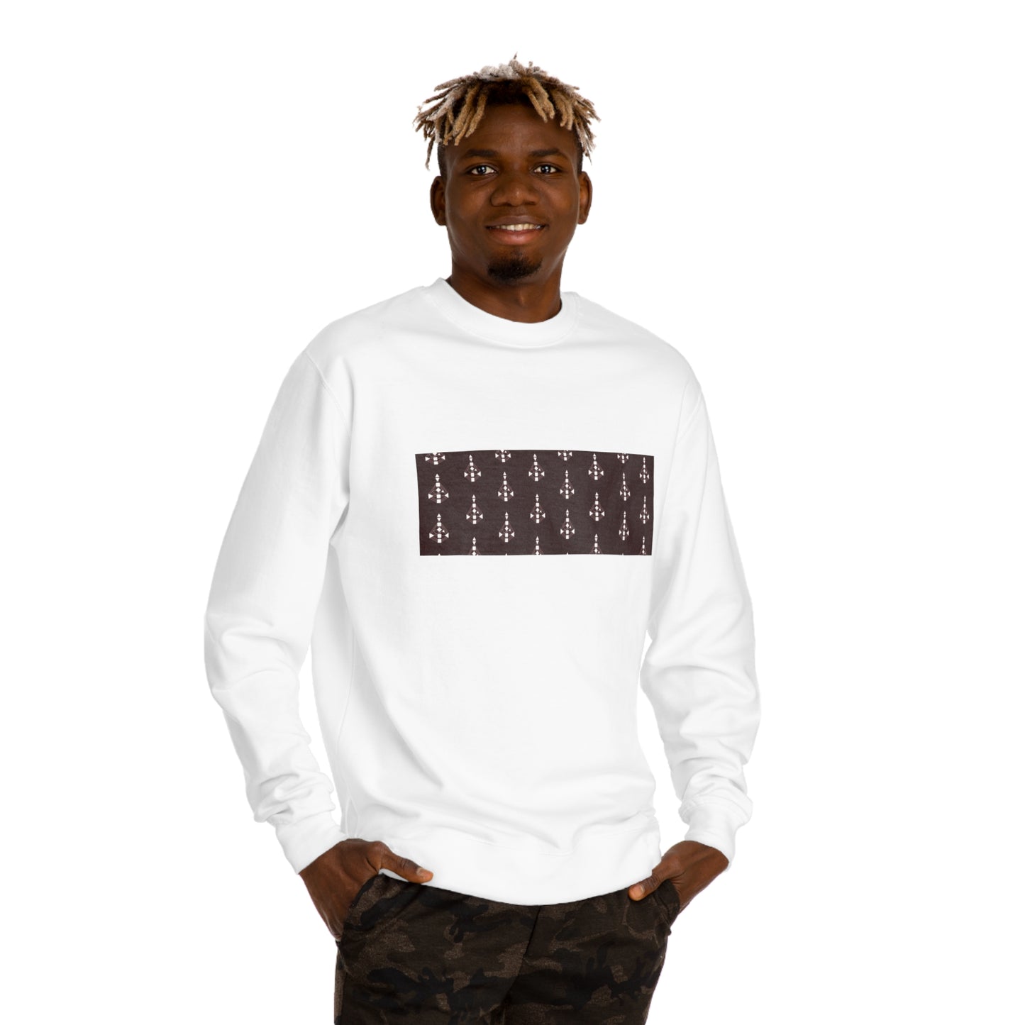 Unisex Body Graph Pattern Crew Neck Sweatshirt