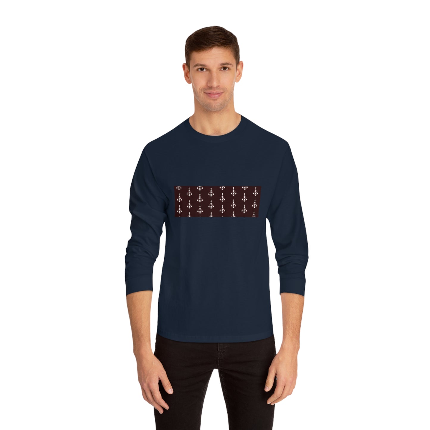 Unisex Body Graph pattern Long Sleeve T-Shirt