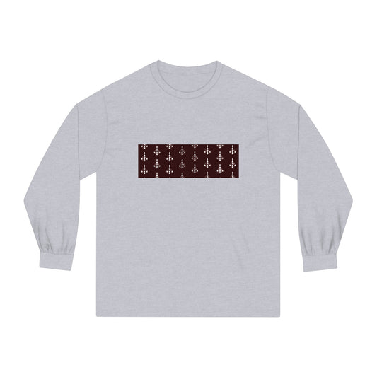 Unisex Body Graph pattern Long Sleeve T-Shirt