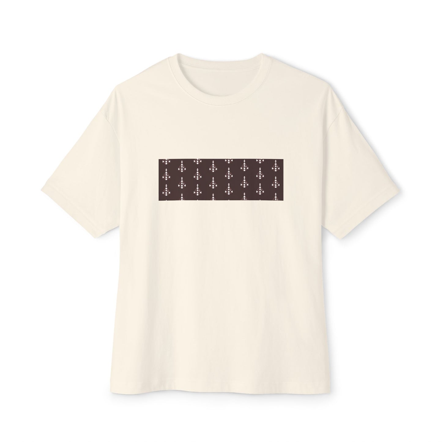 Unisex Body Graph pattern oversized Boxy Tee