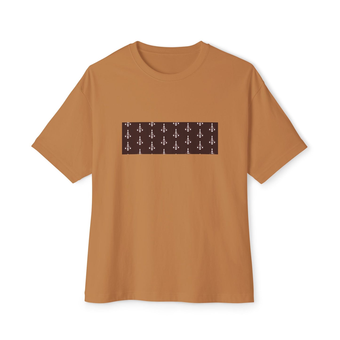 Unisex Body Graph pattern oversized Boxy Tee