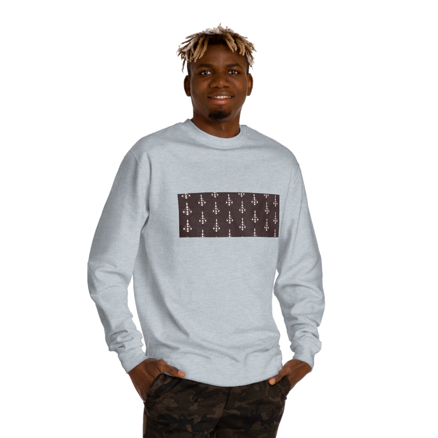 Unisex Body Graph Pattern Crew Neck Sweatshirt