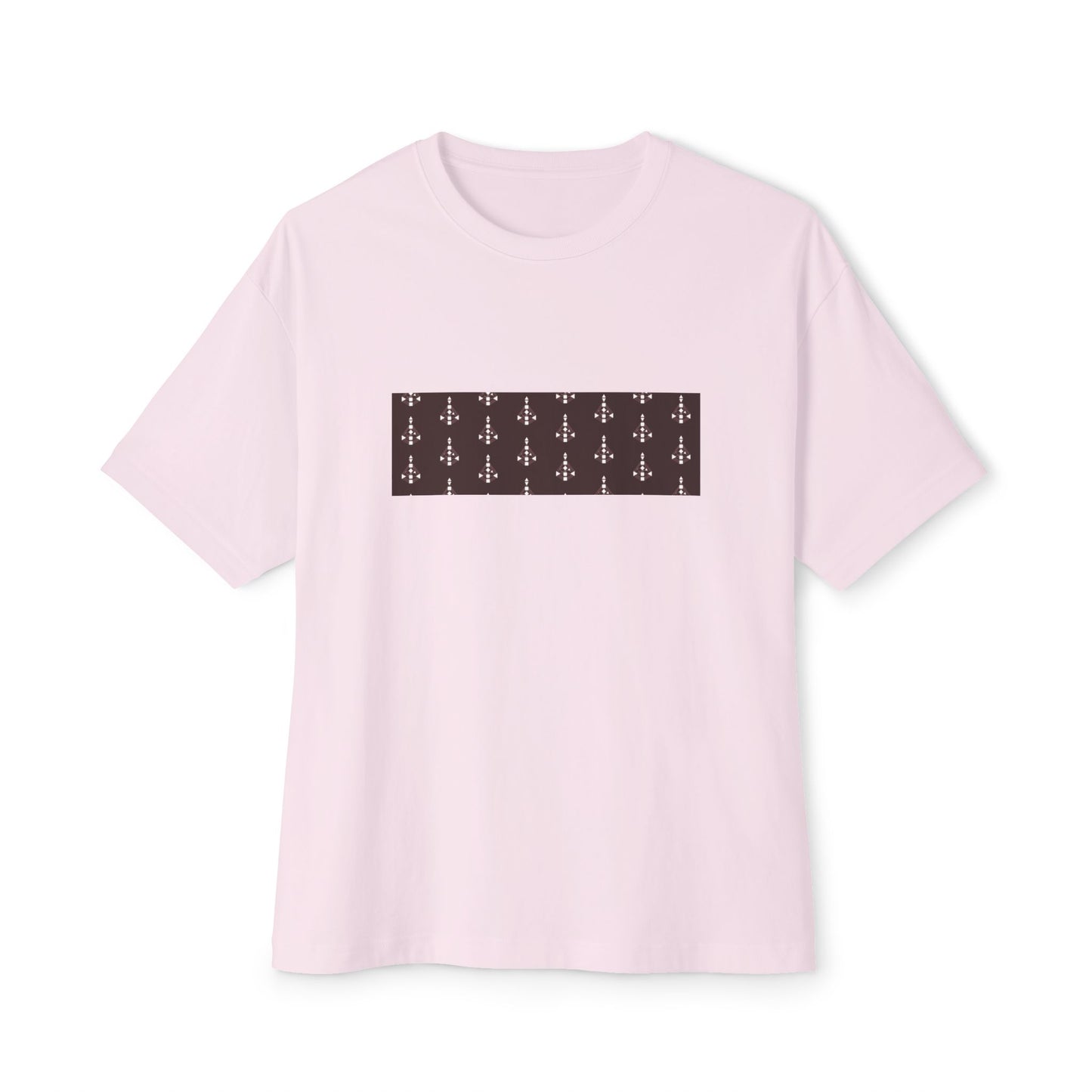 Unisex Body Graph pattern oversized Boxy Tee